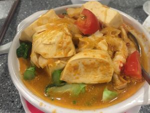 Tom Yam Tofu at Harmony Village Vegetarian in Hong Kong Island