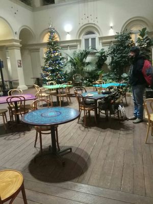 Verry beautiful place at Maghaz Restaurant and Teahouse in Budapest