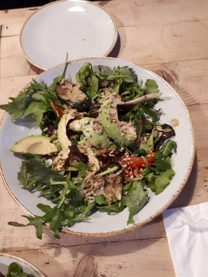 Vegan salad at Grounded in Corsham