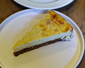 Tofu cake at Cafe Folk in Le Mans