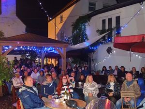 Live music in the summer outside at The Drawingroom in Chesham