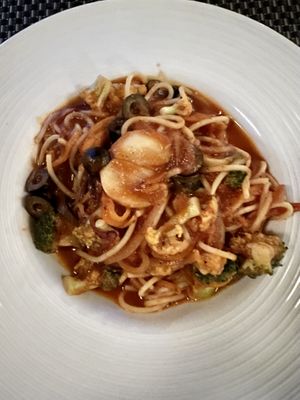 Spaghetti   at La Silapa in Luang Prabang