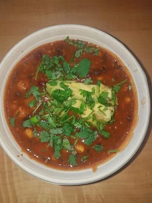 Vegan sriracha chili at freshii in Riverside