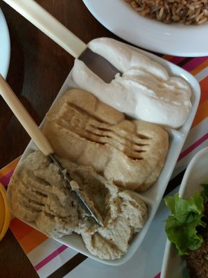 Lovely Sauces at Abu Salin Delicias Arabes  in Sorocaba