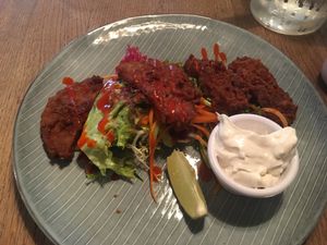 Seitan wings and garlic mayo at Acanteen in Chelmsford