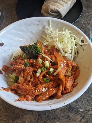Spicy Chickun at SaVeg Cafe in Calgary