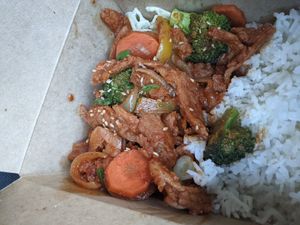 Spicy Chickin Bowl (to go) at SaVeg Cafe in Calgary