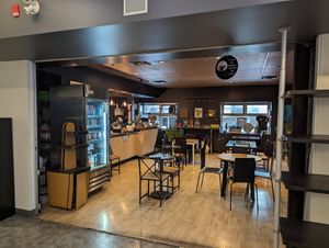 It's in a fitness center at SaVeg Cafe in Calgary