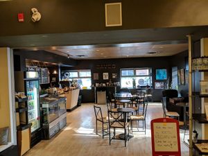 Interior at SaVeg Cafe in Calgary