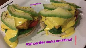 ‘No eggs’ benny  at SaVeg Cafe in Calgary