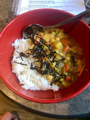 Korean curry 🍛  at SaVeg Cafe in Calgary