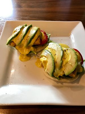 No eggs benny  at SaVeg Cafe in Calgary