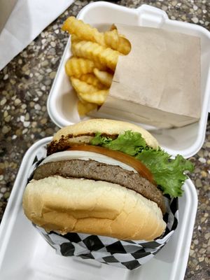 Impossible burgerr  at Shake 'N Buns in Bakersfield