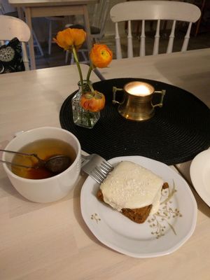 carrotcake at Truefood Cafe in Lund