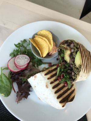 Burrito at Truefood Cafe in Lund