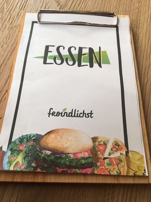 The menu at Froindlichst - Daimlerstr in Hamburg