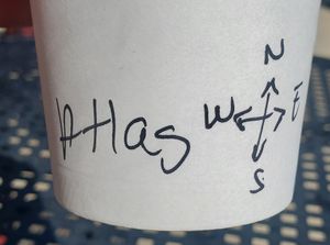 They also added a super cute drawing to my cup that matches my name :) at Hansa Coffee Roasters in Lake Bluff