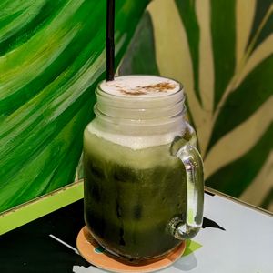 Vegan Thai Green Milk Tea at Bangkok Jam - Marina Square in Central Singapore