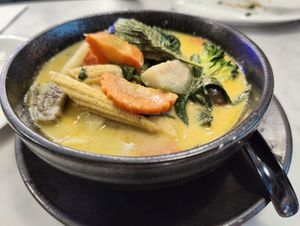 Vegan green curry (vegetables) at Bangkok Jam - Marina Square in Central Singapore