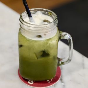 Vegan Thai Green Milk Tea at Bangkok Jam - Marina Square in Central Singapore
