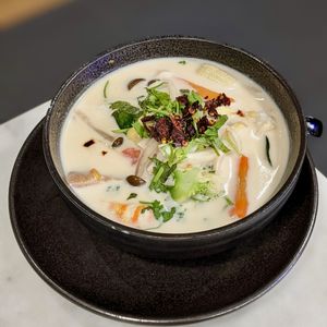 Vegan Coconut Tom Yum Soup at Bangkok Jam - Marina Square in Central Singapore