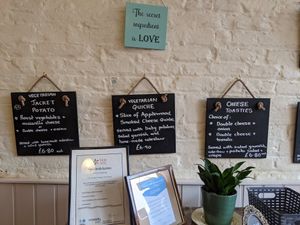 Specials boards at The Green Cottage in Louth