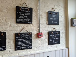 Specials boards at The Green Cottage in Louth