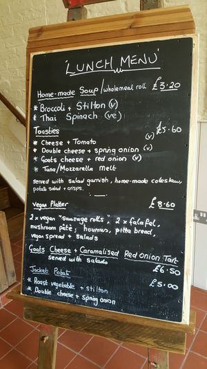 Lunch Menu  at The Green Cottage in Louth