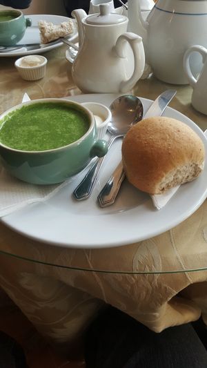Thai Spinach Soup at The Green Cottage in Louth