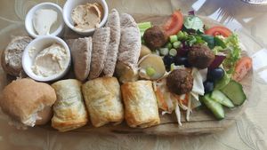 The Vegan Platter at The Green Cottage in Louth