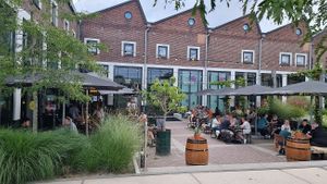the terrace at Foodbar Rauw in Enschede