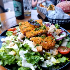 cesar salad with extra chickn (there was no chickn pieces in the salad) at Foodbar Rauw in Enschede
