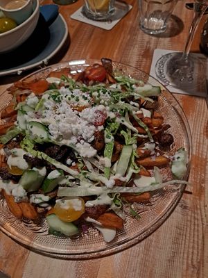 Vegan kapsalon at Foodbar Rauw in Enschede