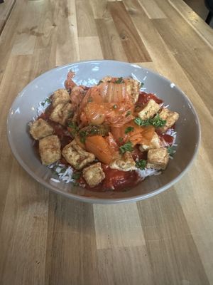 KOREAN BOWL, vegan und glutenfrei, scharf gewürzt  at Foodbar Rauw in Enschede