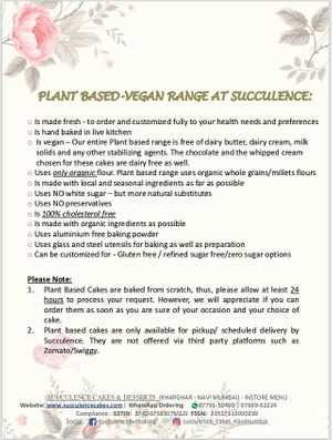 Menu  at Succulence in Navi Mumbai