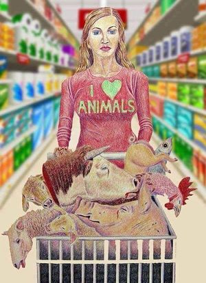 Abolish Animal Exploitation at Üstün Palmie Pastanesi in Istanbul