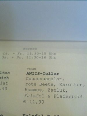 Lunch2 at Aniis in Frankfurt