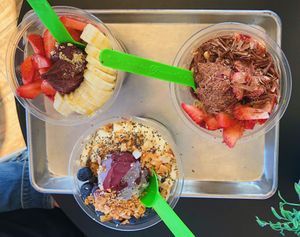 Far left- Sedona bowl
Middle- Vortex bowl
Far right- Summit bowl at Berry Divine Acai Bowls in Tempe