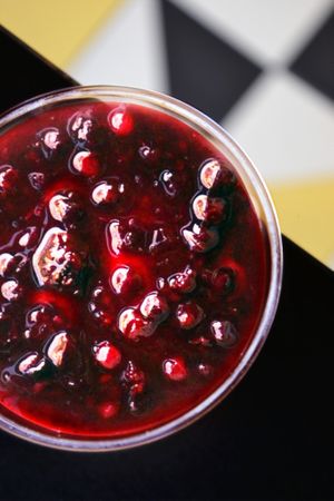 Berry Velvet cheesecake. at Pasta à Gogo in Milan