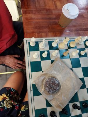 Brownie & chess at Rusty Farmer Market in Cairns