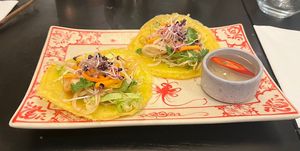 I always forget to take pictures of the main course, because we get so hungry after dancing 😂  at Kimmade - Food Village in Utrecht