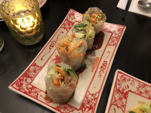 spring rolls  at Kimmade - Food Village in Utrecht