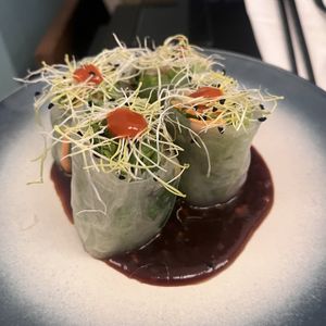 Summer rolls  at Kimmade - Food Village in Utrecht