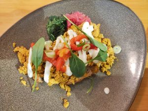 Tofu scramble at The Cozy Corner in Taupo