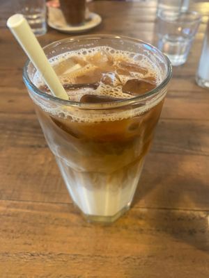 Iced Coffee w/ Oat Milk at The Cozy Corner in Taupo