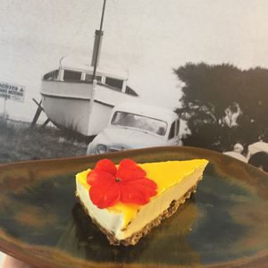 Raw vegan Cheezecake at The Cozy Corner in Taupo