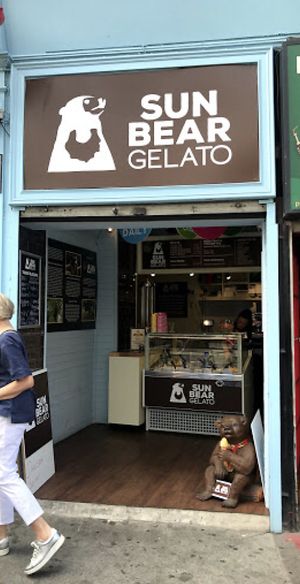 Storefront  at Sun Bear Gelato in Dublin