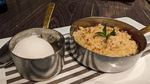 Another shot of the crumble at The Ship Inn in Lymington