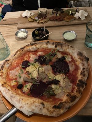 Pizza  at Purezza Camden in London