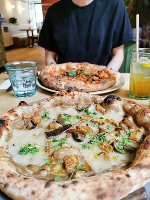 Truffle pizza ❤️ blew my mind at Purezza Camden in London